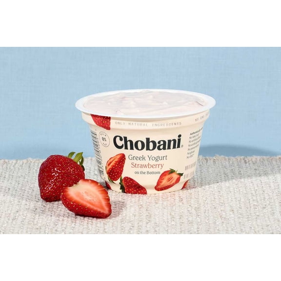 Chobani Non Fat Strawberry Greek Yogurt, 5.3 Ounce -- 12 per case