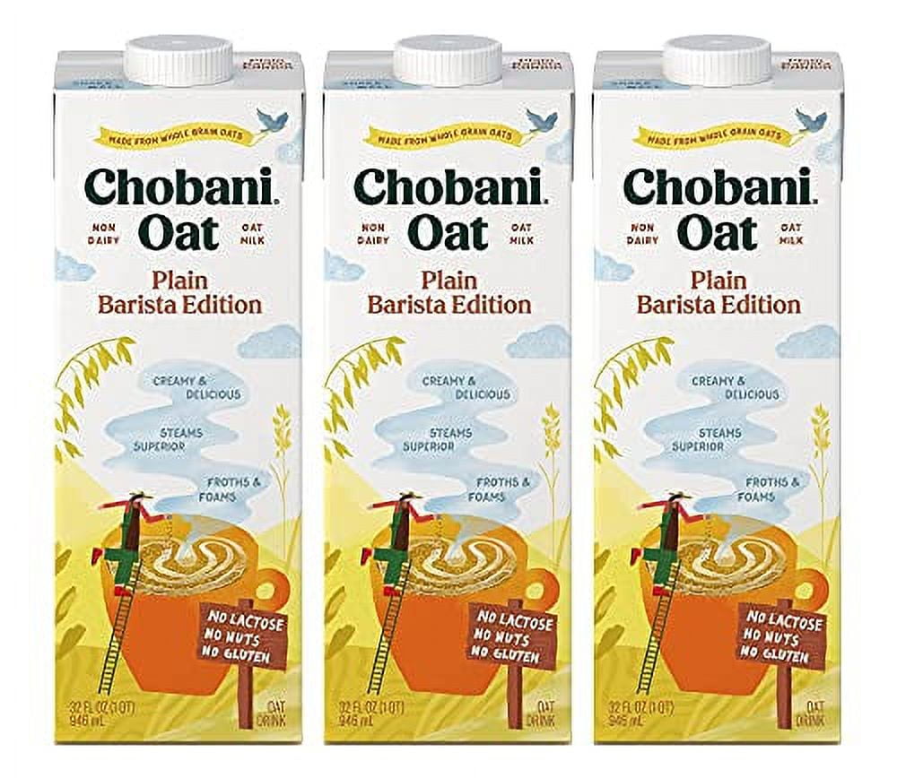 Chobani Oat Milk, Plain Oat Barista Edition, Shelf Stable Non Dairy