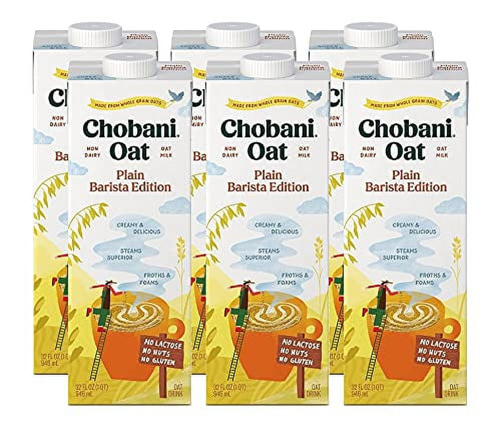 Chobani Oat Milk, Plain Oat Barista Edition, Shelf Stable Non Dairy
