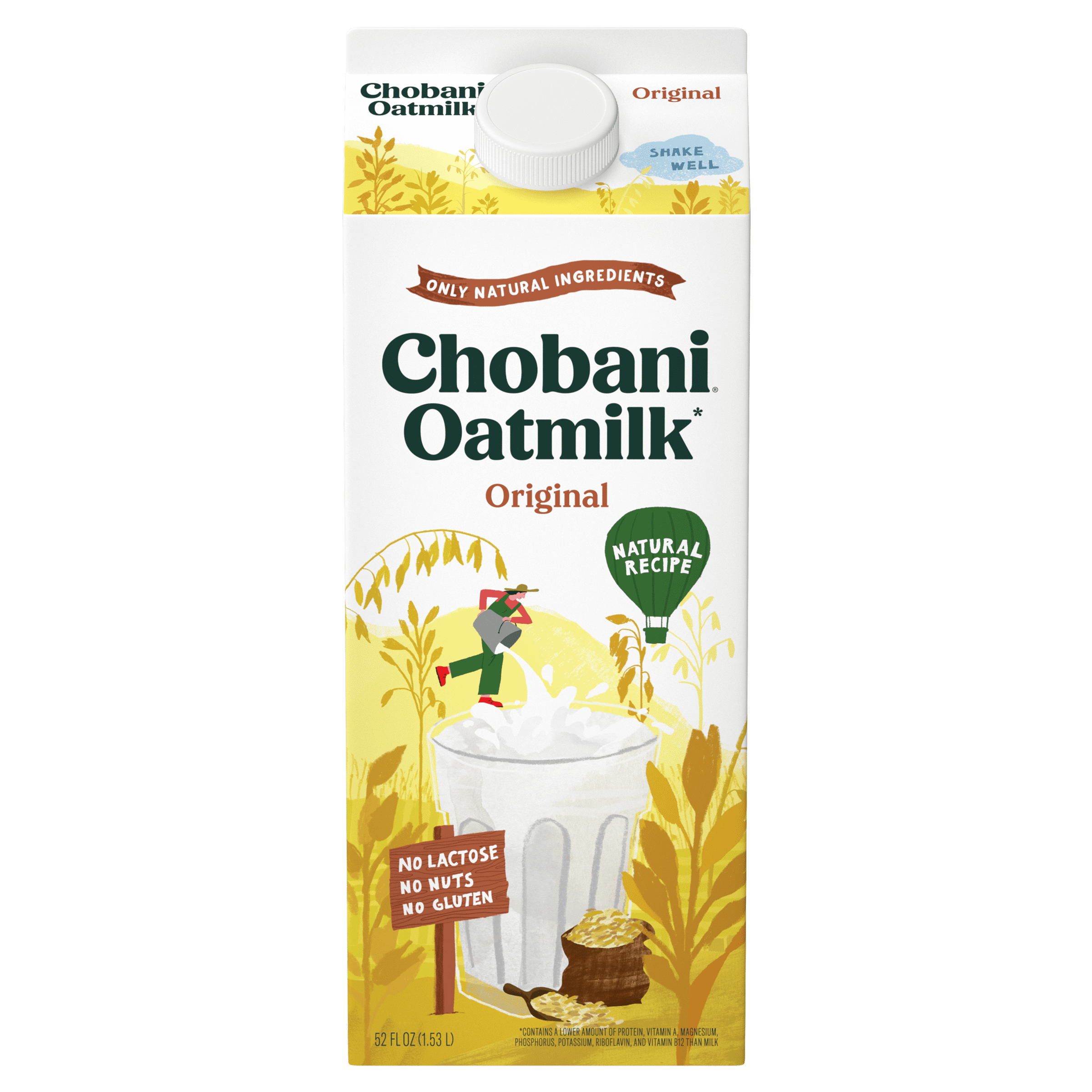ChobaniĀ® Oat Plain Plant-Based Oat Milk