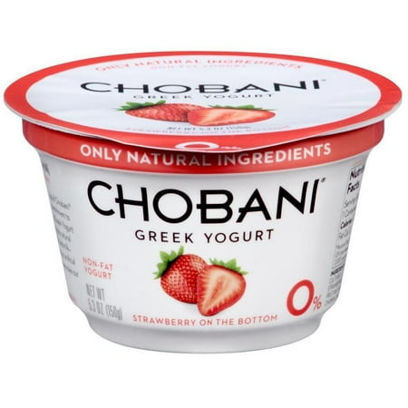 Chobani Strawberry on the Bottom Non Fat Greek Yogurt, 5.3 Ounce -- 12 per case
