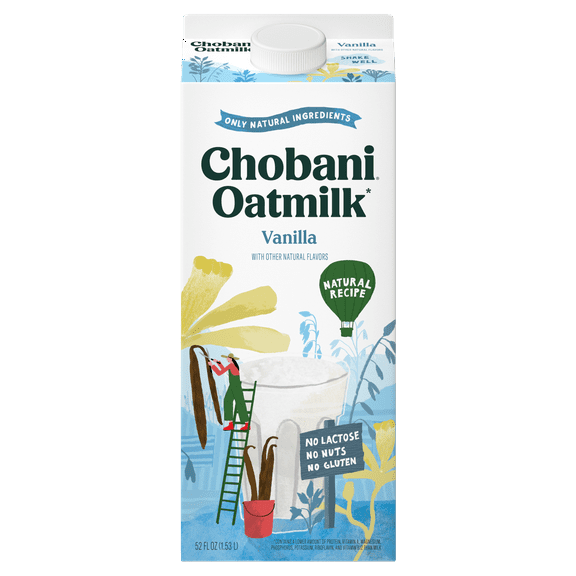 Chobani Oatmilk Vanilla 52 fl oz Carton