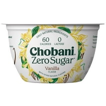 Chobani® Zero Sugar* Vanilla 5.3oz Plastic Cup