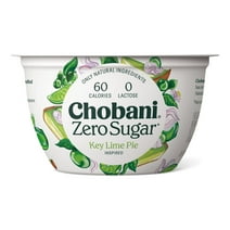 Chobani with Zero Sugar, Sugar Free Greek Yogurt, Key Lime, 5.3 oz, Plastic