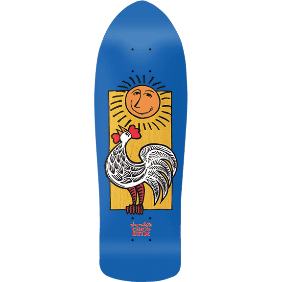 Chocolate Chico Brenes Nicaraguan Sunrise Retro Skateboard Deck Original - 9.75" x 30.2" (Deck Only)