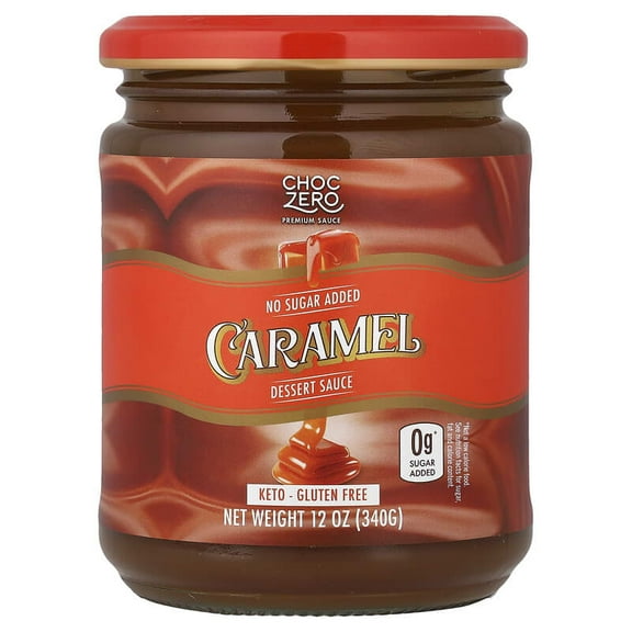 ChocZero, Dessert Sauce, Caramel, 12 oz