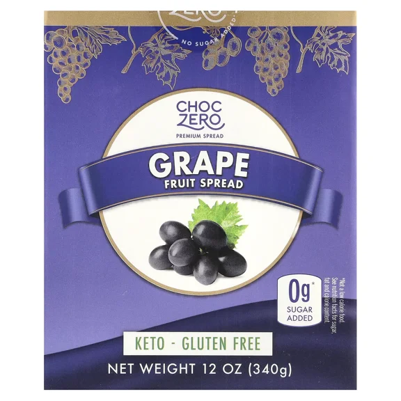 ChocZero, Grape Jam Style, 12 oz Pack of 2