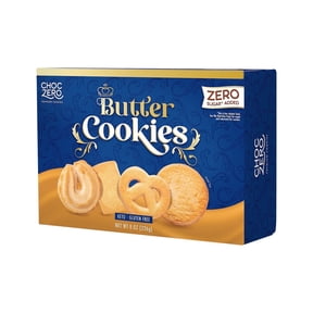 ChocZero Sugar Free Butter Cookies, Keto, Gluten Free, 8 oz Box