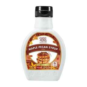 ChocZero Maple Pecan Syrup, Sugar Free, Keto Friendly, Low Carb Pancake Syrup, 10.5oz Squeeze Bottle