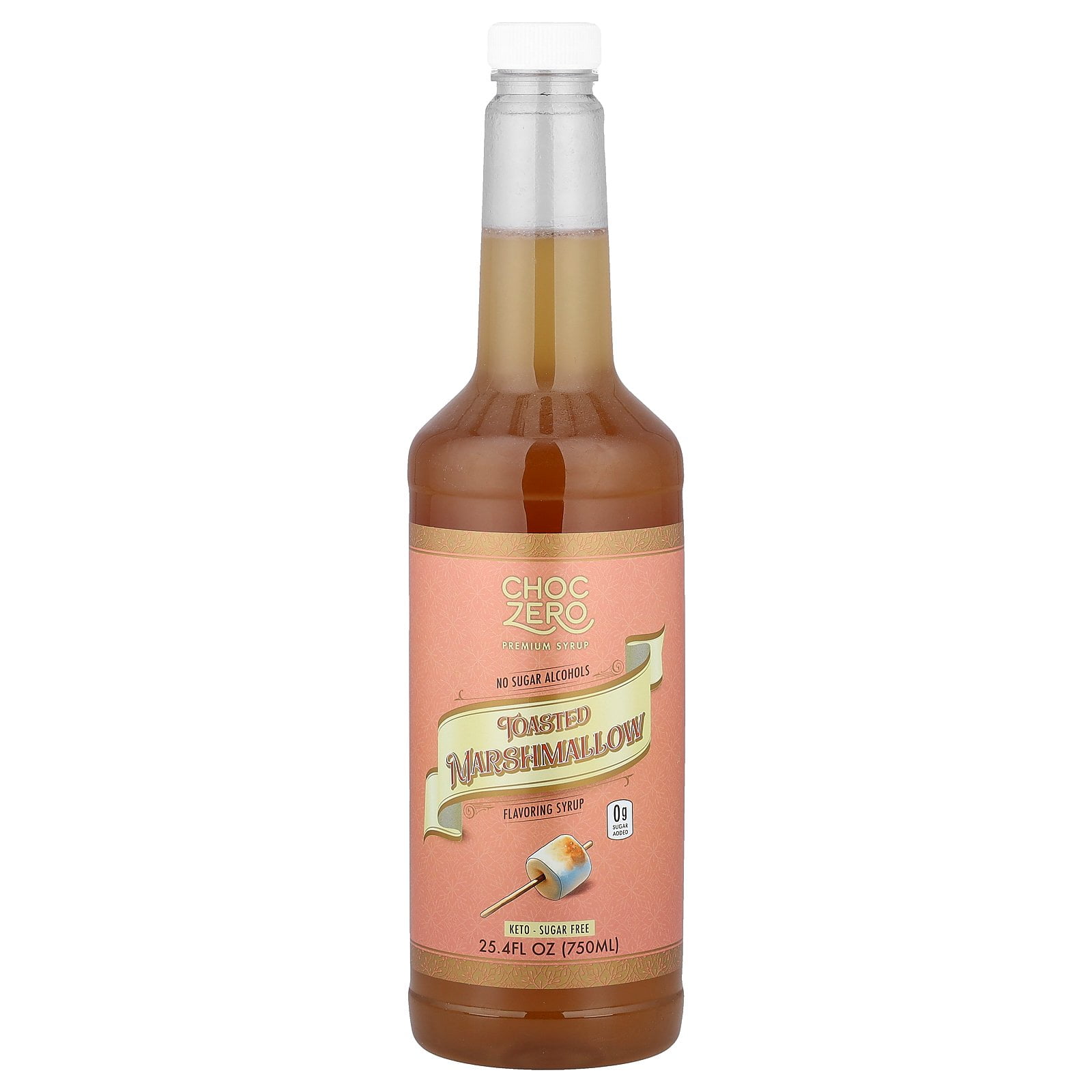 ChocZero Premium Syrup, Toasted Marshmallow, Sugar Free, 25.4 fl