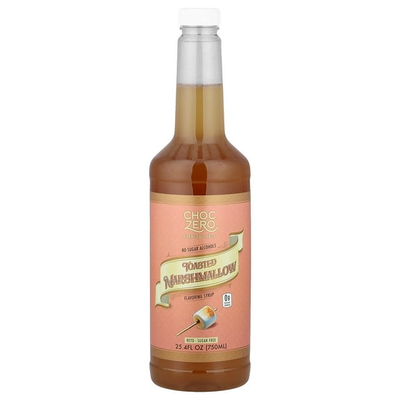 ChocZero Premium Syrup, Toasted Marshmallow, Sugar Free, 25.4 fl oz (750 ml)