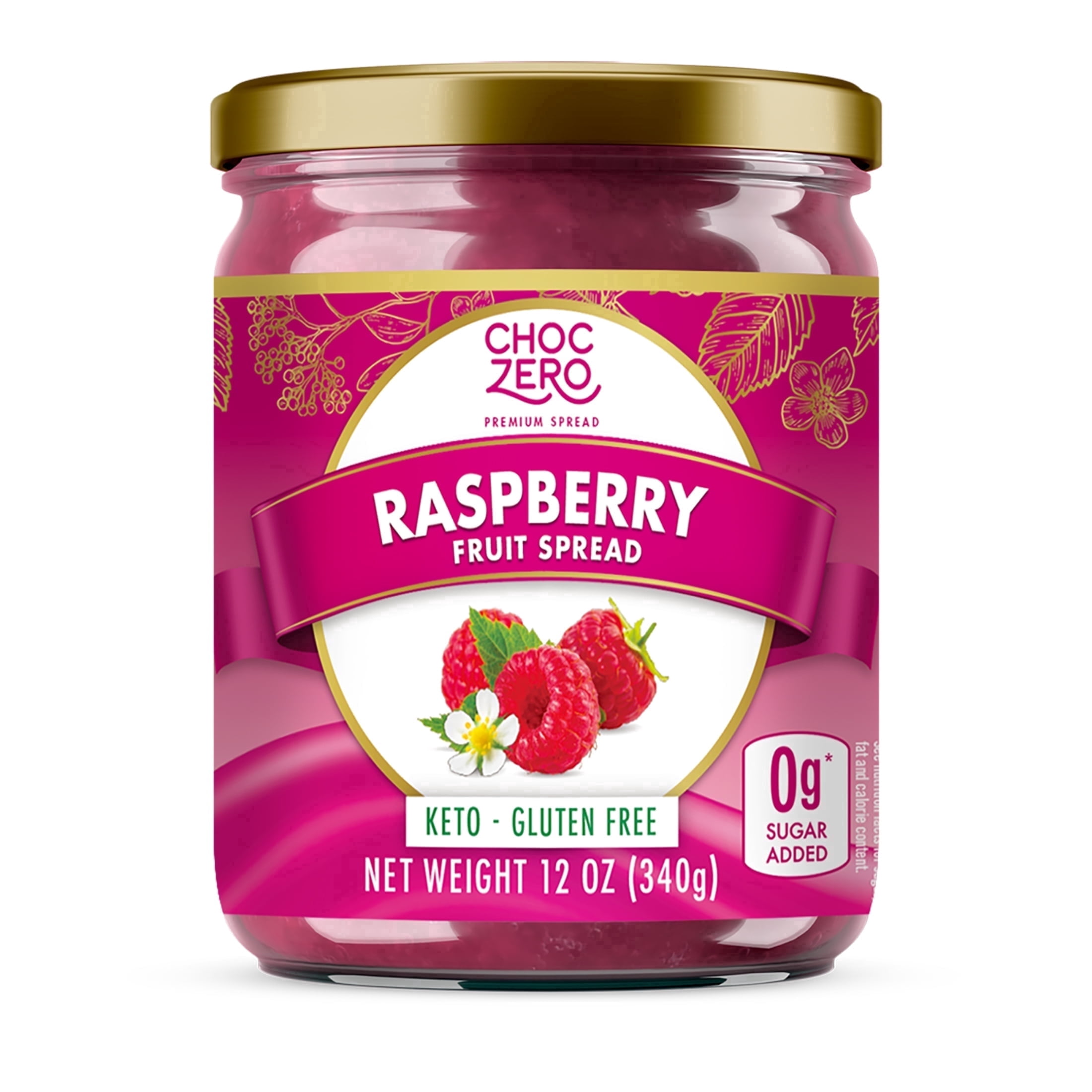 ストロベリーシュガー ChocZero, Strawberry Jam, Keto, Low Carb, 12 oz Jar - Walmart.com