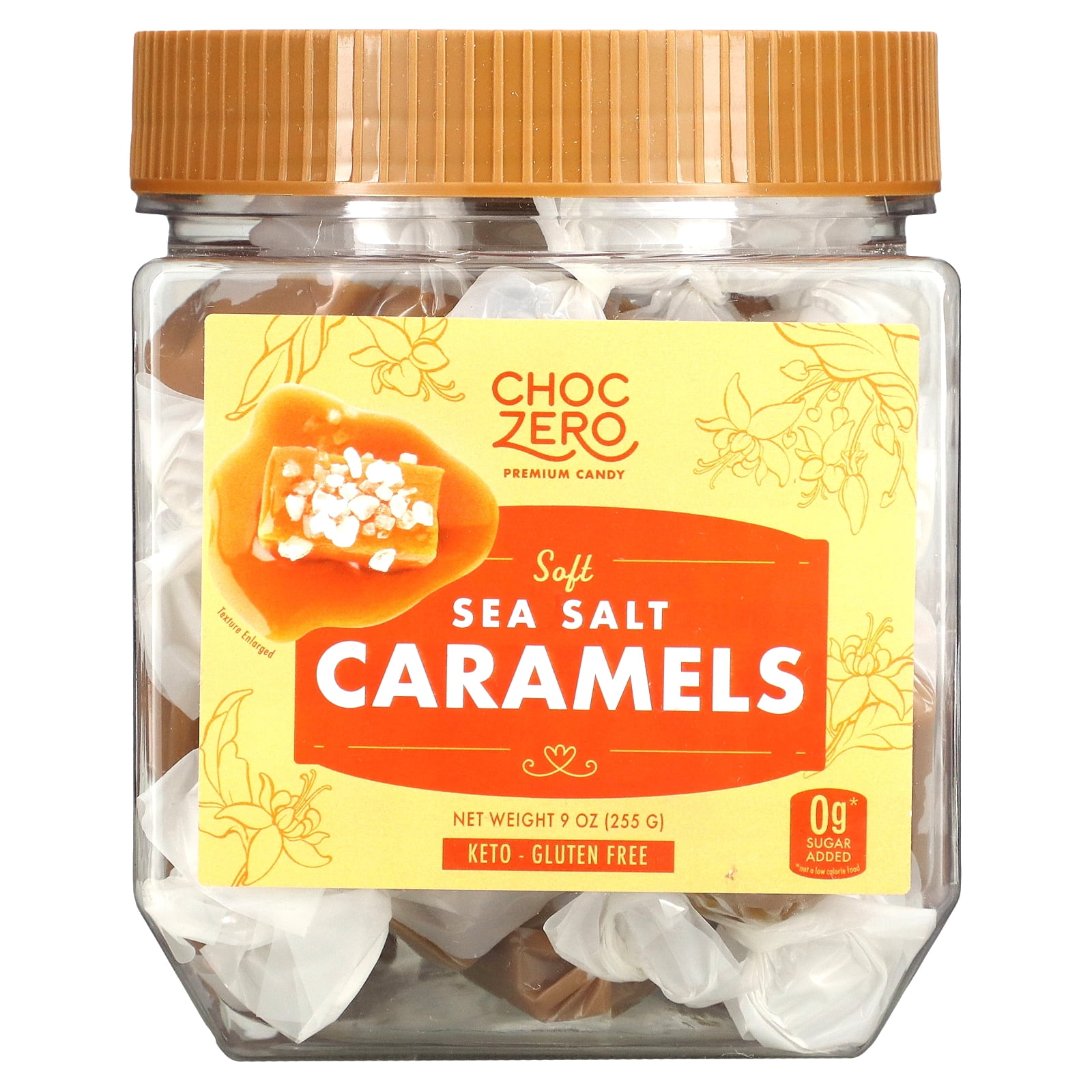 ChocZero Soft Sea Salt Caramels, 9 oz (255 g)