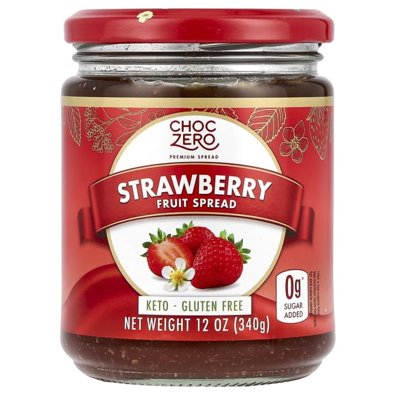 ChocZero Strawberry Fruit Spread 12 oz Pack of 4