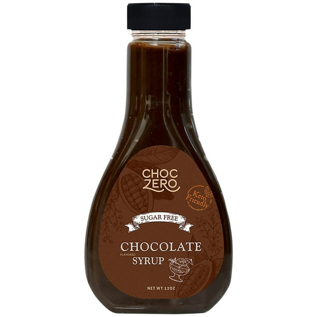ChocZero's Chocolate Syrup. Sugar free, Low Carb, No preservatives. Thick and rich. Sugar