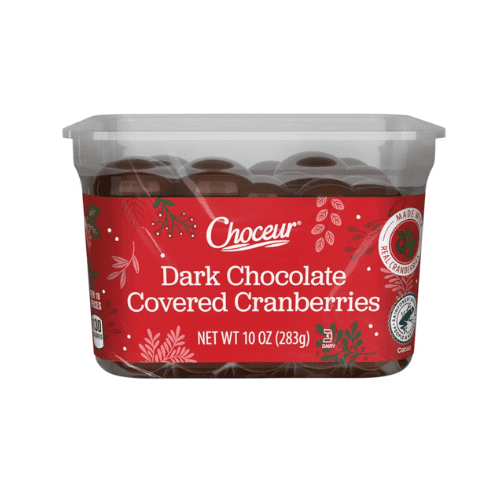Choceur Dark Chocolate Covered Cranberries, 10 OZ, 2 Pack