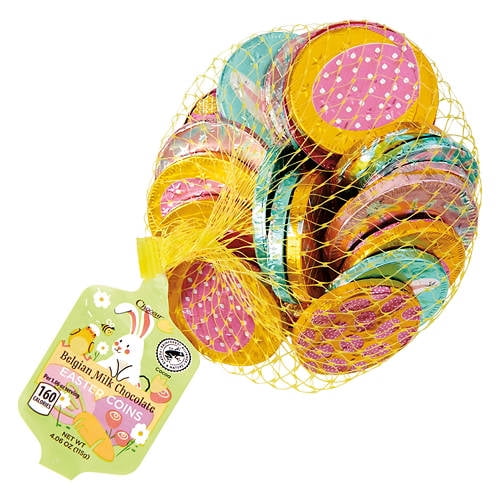 Choceur Easter Belgian Milk Chocolate Coins, 4.06 oz 4.06 oz-Pack of 2