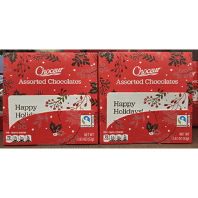 Choceur Happy Holiday Mini Assorted Chocolate Gift Box 1.83oz 52g (2 Boxes)