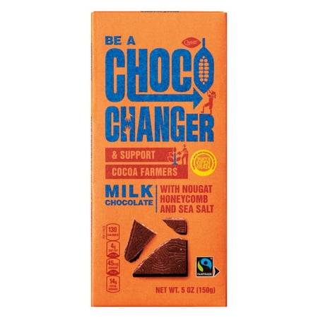Choceur Milk Chocolate Nougat Honeycomb & Sea Salt Choco Changer Chocolate Bar, 5 oz - (Pack of 1)