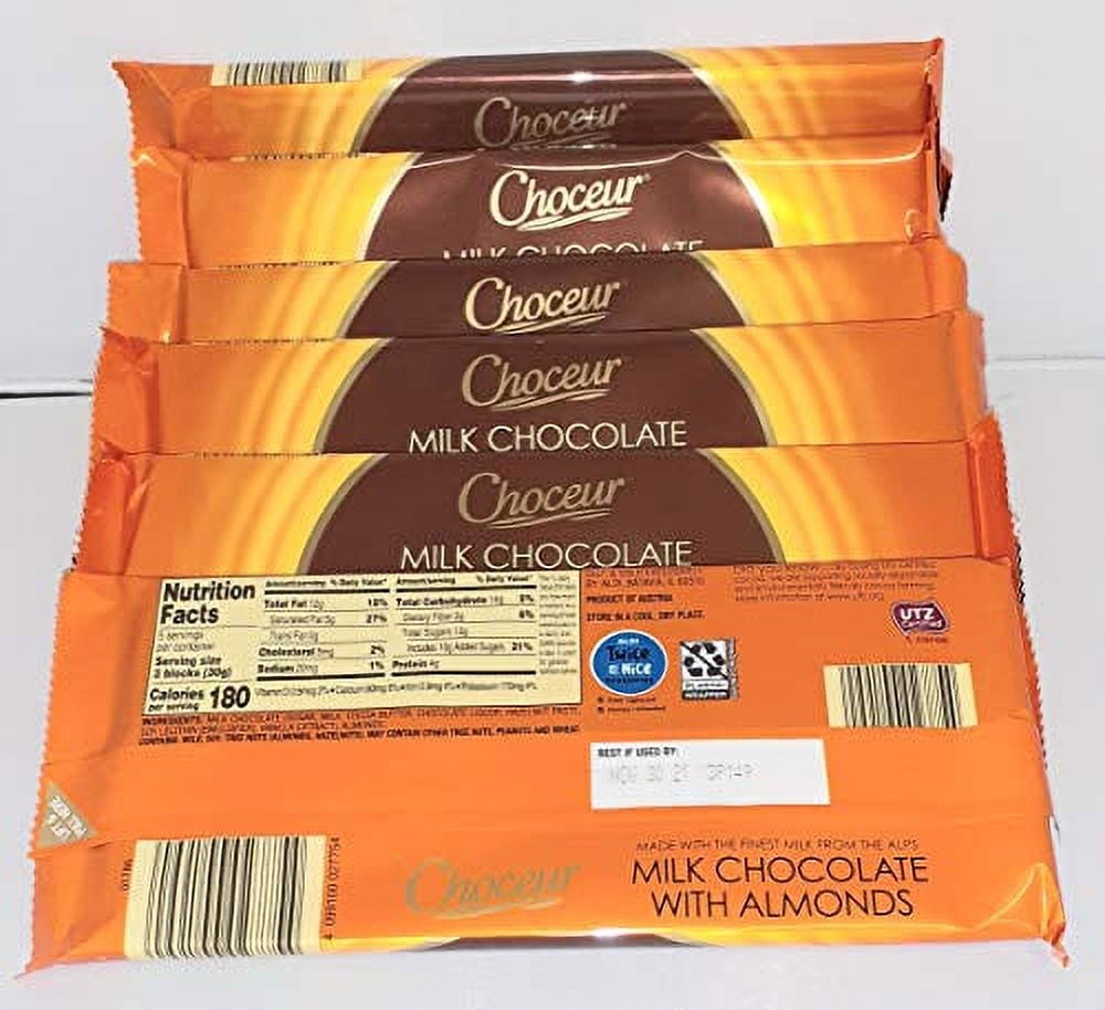 Choceur Milk Chocolate With Almonds 5.29 OZ (Pack of 6)