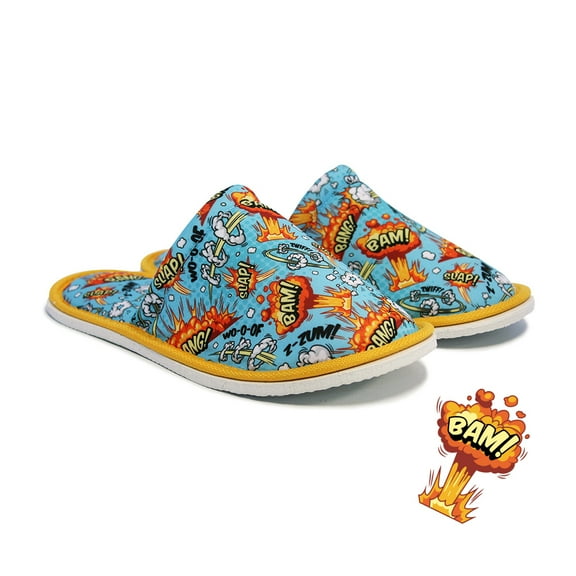 Chochili Men Bang Home Slippers Green Lightweight Silent Walk Size 8 to 10