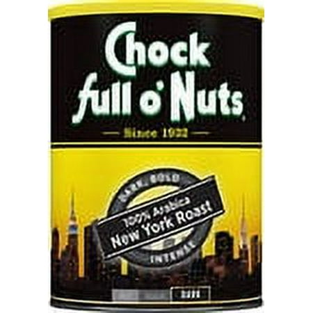 Chock Full o’Nuts® 100% Arabica New York Roast Ground Coffee, Dark Roast, 10.5 oz. Can