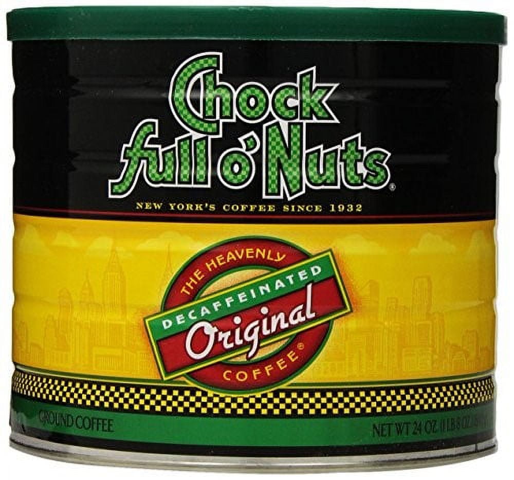 Chock full o'Nuts Decaf Ground Coffee, Original, 24 Oz, 1 Ct