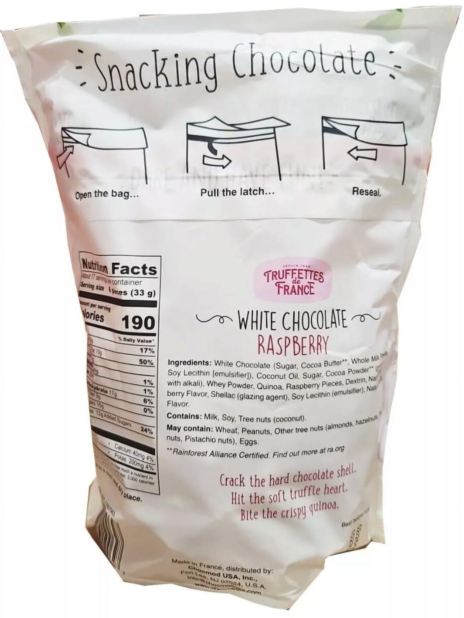 Chocmod Truffettes De France White Chocolate Raspberry bites 20 oz (2