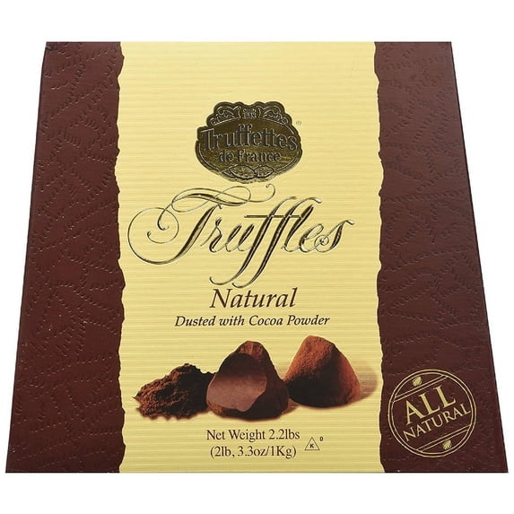Chocmod Truffettes de France 2.2lbs (1Kg) All Natural Truffles in a Elegant Gift Box