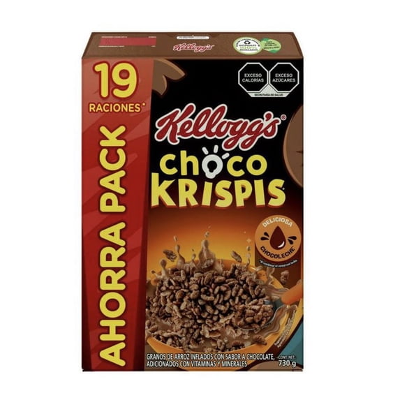 Choco Krispis Cereal Mexican Edition 2 Pack (730g / 25.75oz) very chocolaty 2 box of puffed rice chocolate flavored cocoa