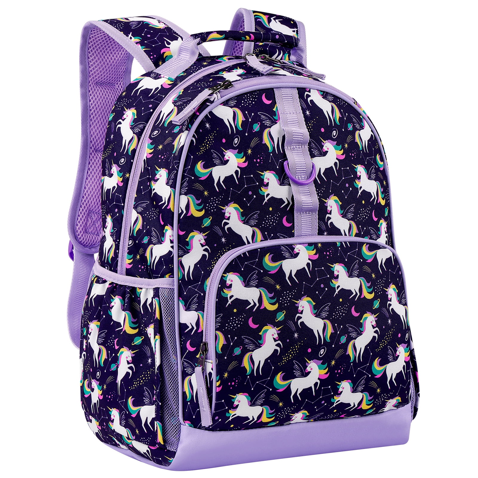 Choco Mocha Girls Lunch Box for School, Butterfly Lunch Bag for Kids, Purple