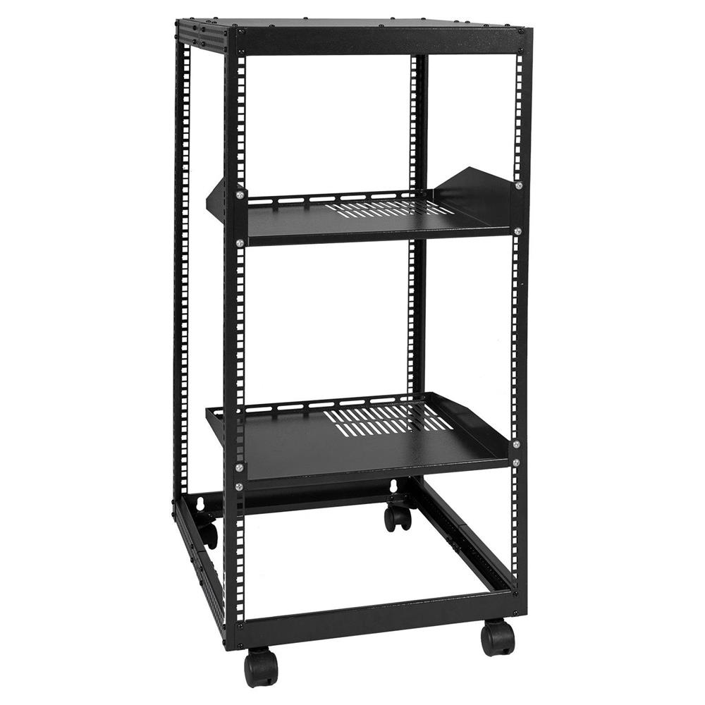 Choco Moon 20U Open Frame Server Rack, Versatile 15-40