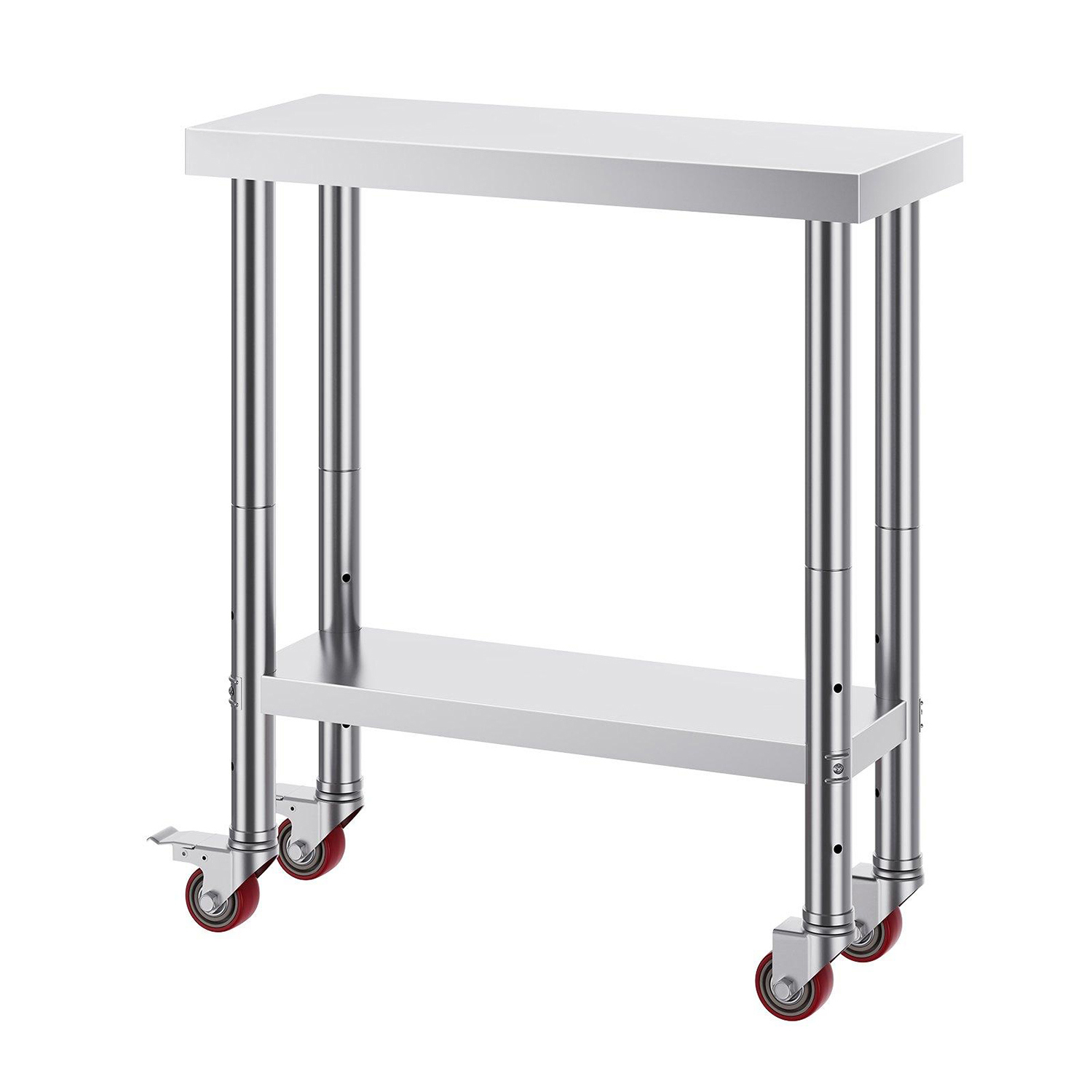 Choco Moon 30" Stainless Steel Work Table with 3-Stage Height ...