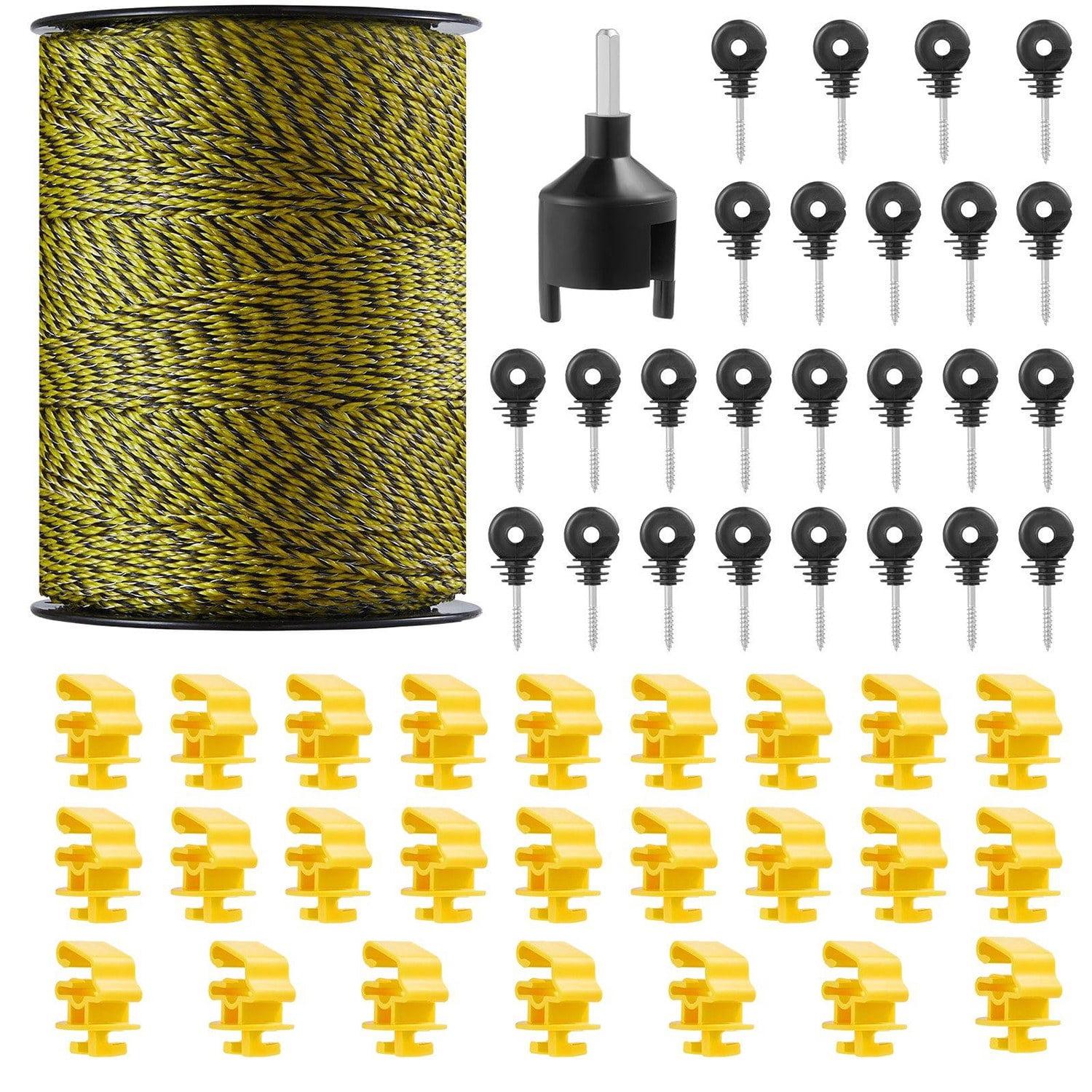 Choco Moon Electric Fence Polywire, 1640 Ft 500M, Horse & Cattle Fencing, Livestock Control, Long Range, Durable & Easy to Install