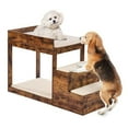 thumbnail image 1 of Choco Moon Elevated Pet Bed with Stairs, Cozy Cat Dog Couch, Medium Size, Window Perch Sleeper, Comfortable Dog House, 1 of 1