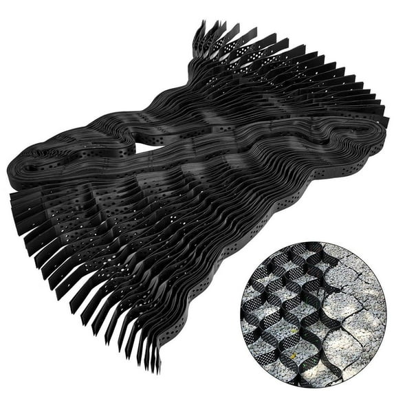 Choco Moon Geo Grid 9x17ft 2" Thick - HDPE Ground Stabilization - 1885lbs Load for Driveways/Gardens