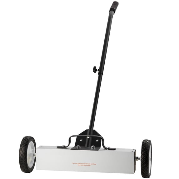 Choco Moon Heavy Duty 45Lbs Magnetic Sweeper, Large 18" Wheel Push Type, Telescopic Handle, Easy Garage & Yard Cleanup