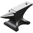 thumbnail image 1 of Choco Moon Pro Forge Blacksmithing Tool, Heavy Duty 55lb Round Cast Iron Anvil with Horn, Ideal for Welding & Metalworking Projects, 1 of 10