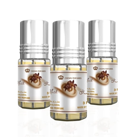Choco Musk Perfume Oil 3ml (0.1 oz) by Al Rehab (Pack of 3)