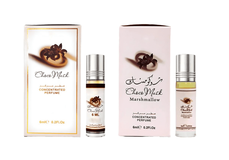 Al Rehab Choco Musk Perfume Oil, Rollerball Mini 0.2 oz, Vanilla
