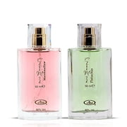 Choco Musk Marshmallow & Choco Musk Pistachio Eau De Parfum Sprays 50ml 1.65 oz by Al Rehab Bundle