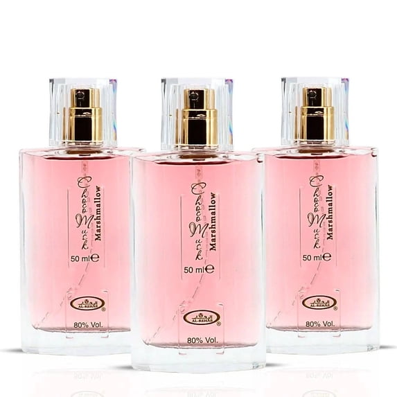 Choco Musk Marshmallow Eau De Parfum Spray 50ml (1.65 oz) by Al Rehab (Pack of 3)