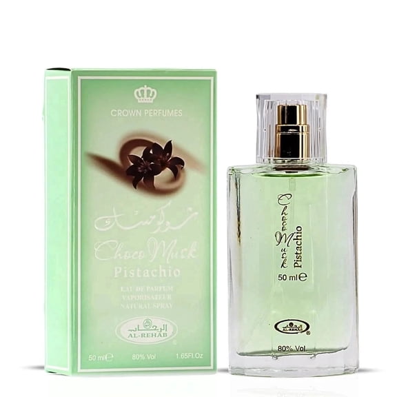 Choco Musk Pistachio Eau de Parfum Spray 50ml (1.65 oz) by Al Rehab