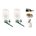 thumbnail image 1 of Choco Nose Patented No-Drip Guinea Pigs Water Bottle/Feeder/Dispenser Small Bunnies/Ferrets/Mini Pets/Critters/Animals Crates/Adjustable Cage Mount. 10.2 Fl oz Leak-proof Nozzle 10mm Green 2pk (C128), 1 of 9