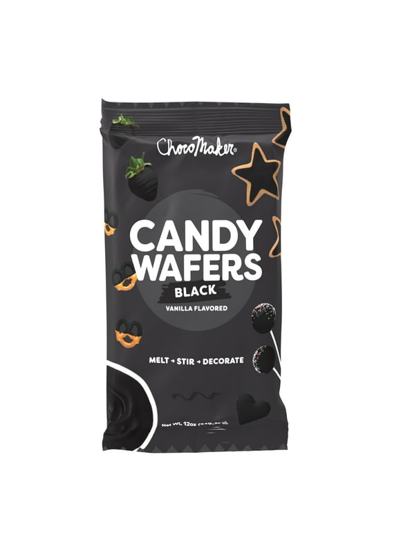 ChocoMaker Black Vanilla Flavored Candy Wafers 12oz