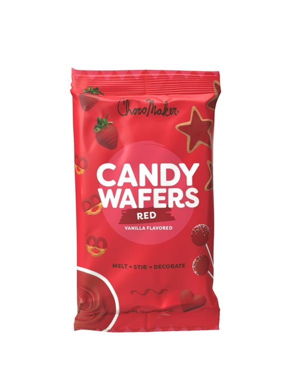 ChocoMaker Red Vanilla Flavored Candy Wafers 12oz