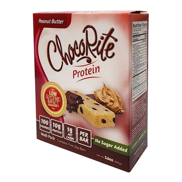 ChocoRite Protein Bars in Peanut Butter Flavor Healthy Chocolate Keto ...