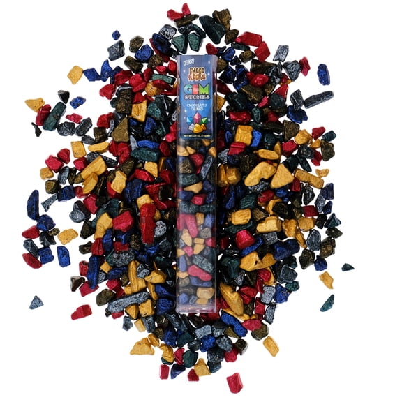 ChocoRocks Chocolate Candy Pebbles - Gemstone Mix - Resealable Package - Single 2.5 oz Tube By CandyKorner