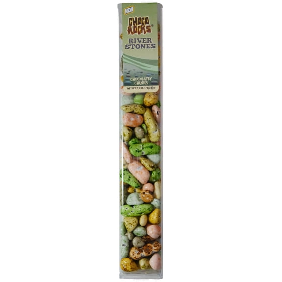ChocoRocks Chocolate Candy Pebbles - Riverstone Mix - Resealable Package - Single 2.5 oz Tube By CandyKorner
