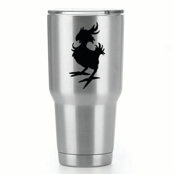 Chocobo | Final Fantasy |Single Yeti Decal | 3-Inch Black Vinyl Decal